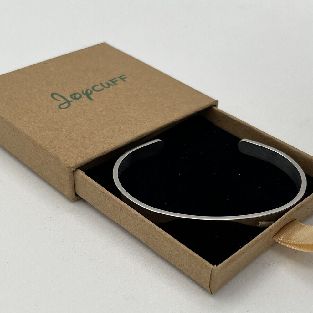 Joycuff, Cuff Bracelet, Stainless Steel “And Off She Went To Change the World”